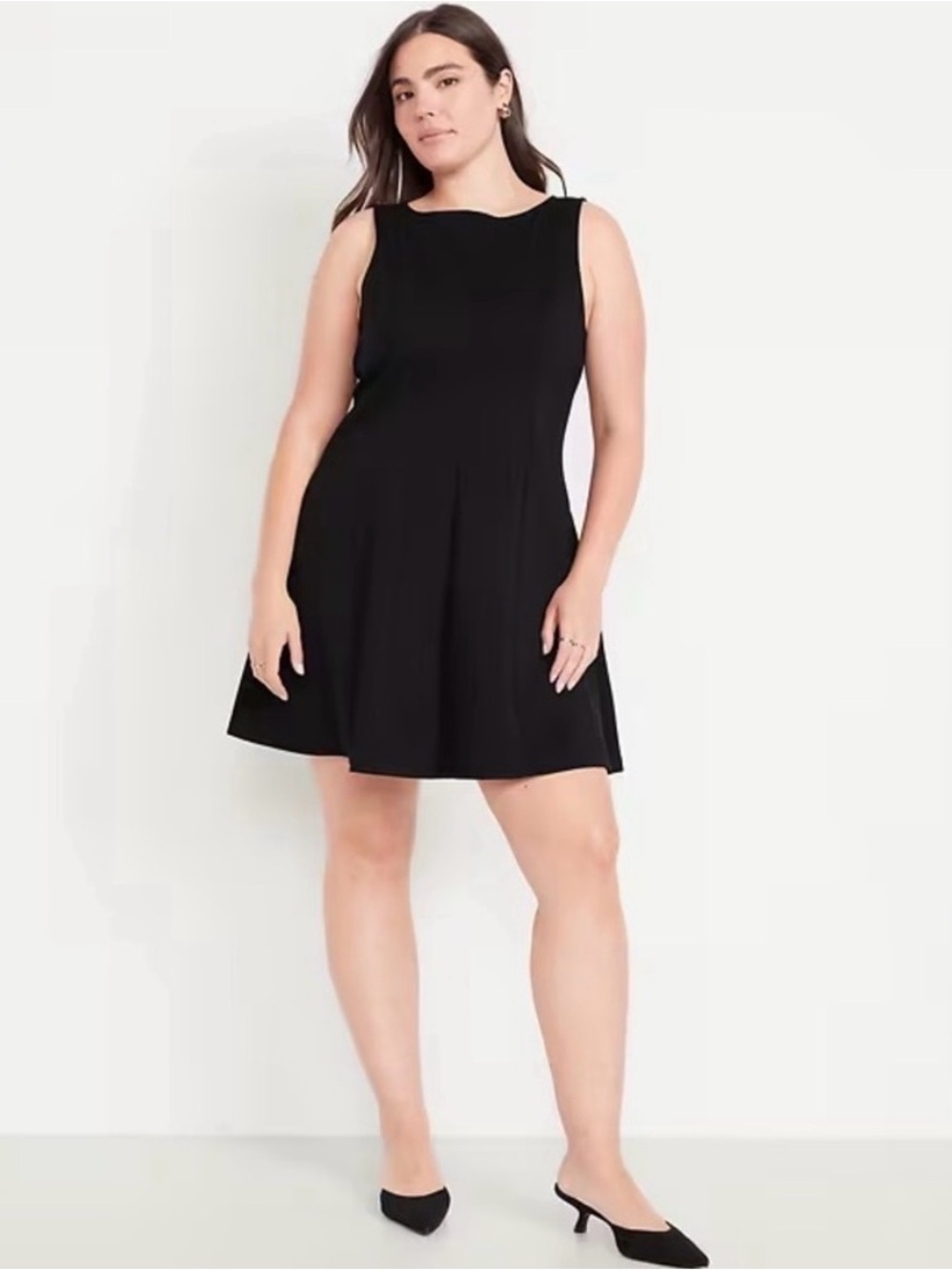 Old Navy Sleeveless Ponte Knit Mini Swing Dress